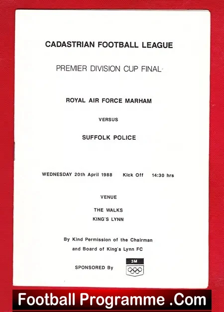 Royal Air Force RAF v Suffolk Police 1988 - Kings Lynn