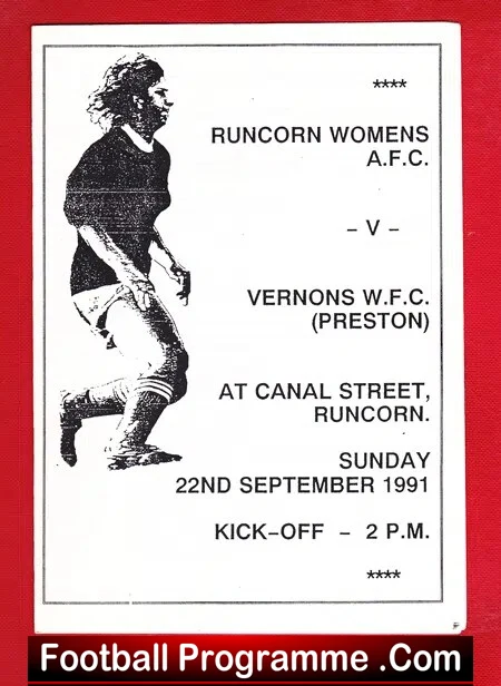 Runcorn Ladies v Vernons 1991 – Womens Football
