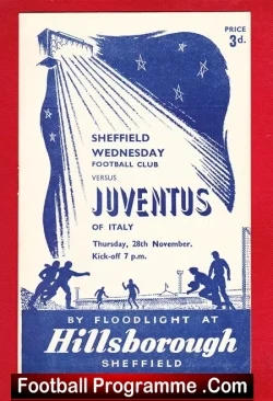 Sheffield Wednesday v Juventus 1957