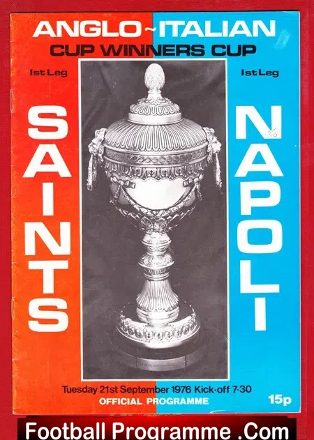 Southampton v Napoli 1976 – Anglo Italian Cup 1st Leg