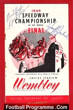 Speedway Championship Of The World Final 1949 – Multi Signed