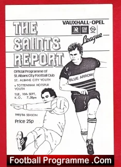 St Albans City v Tottenham 1985 – Youth Match
