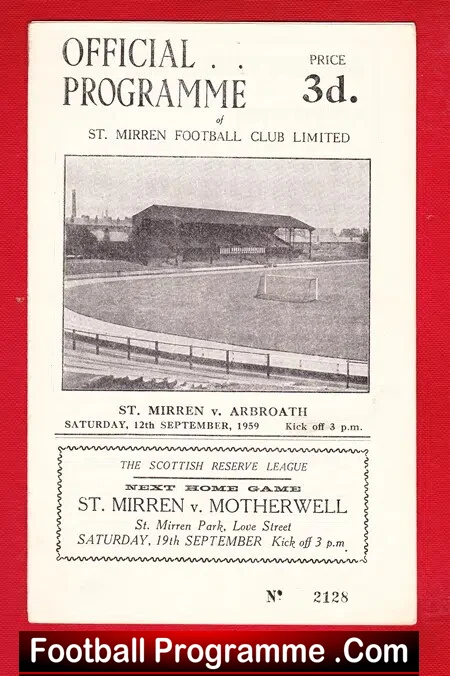 St Mirren v Arbroath 1959