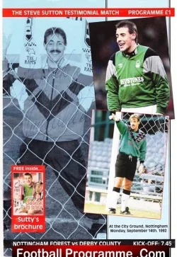 Steve Sutton Testimonial Benefit Nottingham Forest 1992 – Signed