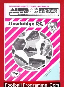 Stourbridge v Aston Villa 1984 – Senior Cup Match