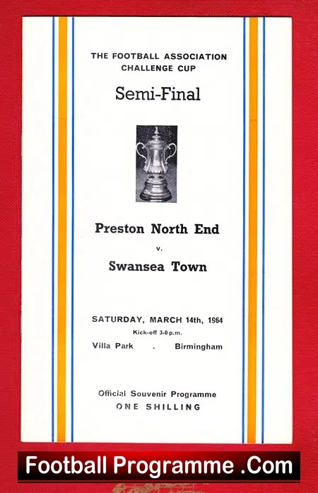 Swansea Town v Preston 1964 – FA Cup Semi Final at Aston Villa