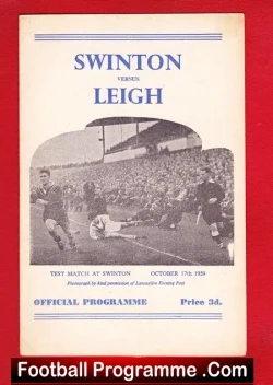 Swinton Rugby v Leigh 1959