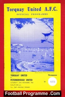 Torquay United v Peterborough United 1961