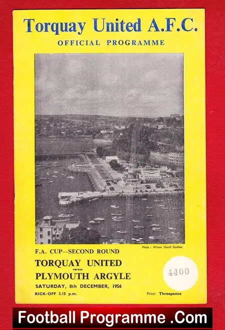 Torquay United v Plymouth Argyle 1956
