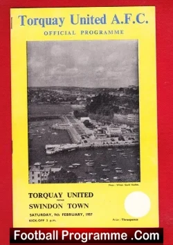 Torquay United v Swindon Town 1957