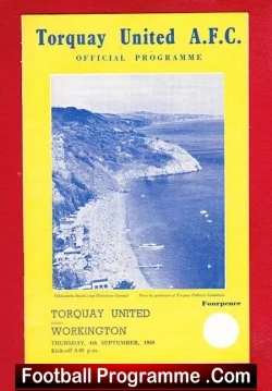 Torquay United v Workington 1958