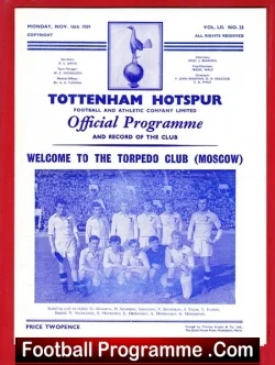 Tottenham Hotspur v Torpedo Moscow 1959