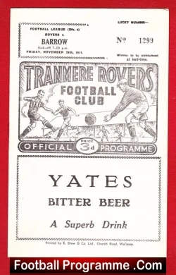 Tranmere Rovers v Barrow 1961