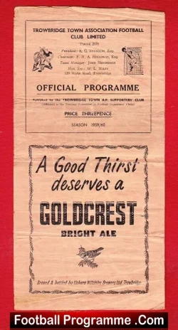 Trowbridge Town v Romford 1960 – to clear