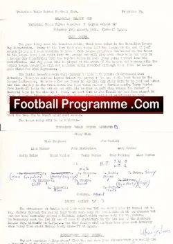 Tunbridge Wells United v Leyton Orient 1961 – Reserves Match