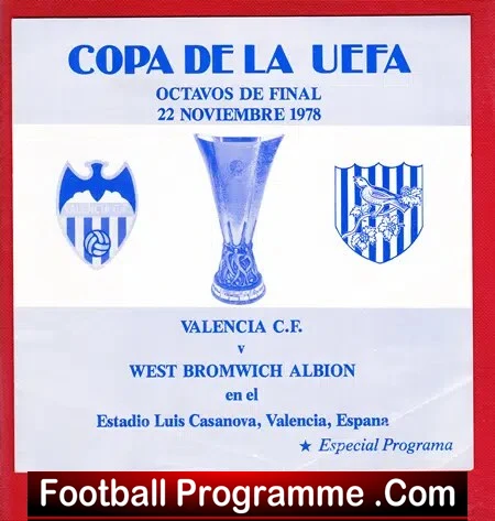 Valencia v WBA 1978 – Final in Spain