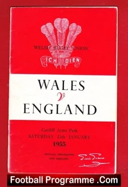 Wales Rugby v England 1955 – Cardiff Arms Park