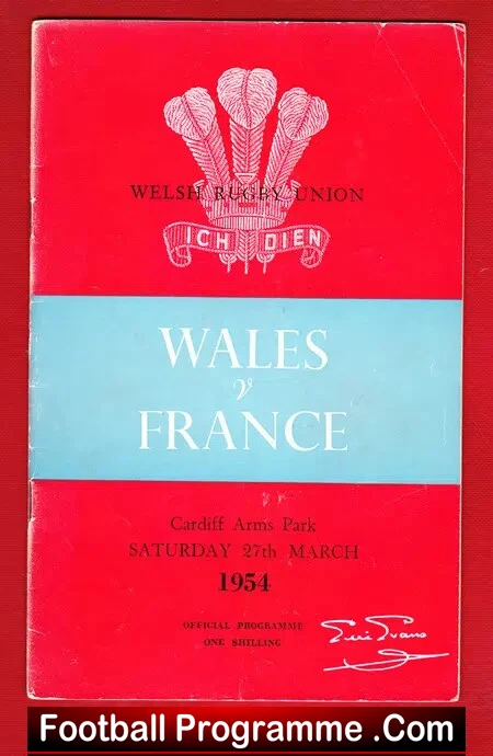 Wales Rugby v France 1954 – Cardiff Arms Park
