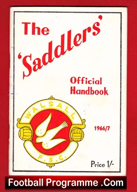 Walsall Football Club Official Handbook 1966 – 1967