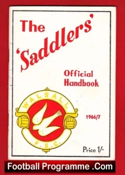 Walsall Football Club Official Handbook 1966 – 1967