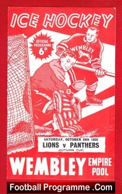 Wembley Ice Hockey v Nottingham Panthers 1959 – Autumn Cup