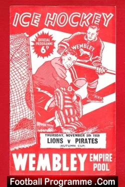 Wembley Ice Hockey v Paisley Pirates 1959 – Autumn Cup
