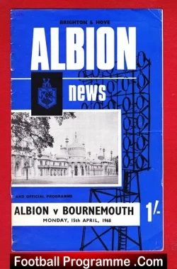 West Bromwich Albion v Bournemouth 1968