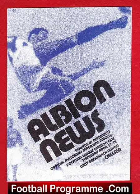 West Bromwich Albion v Chelsea 1972