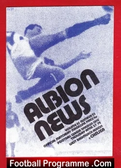 West Bromwich Albion v Chelsea 1972