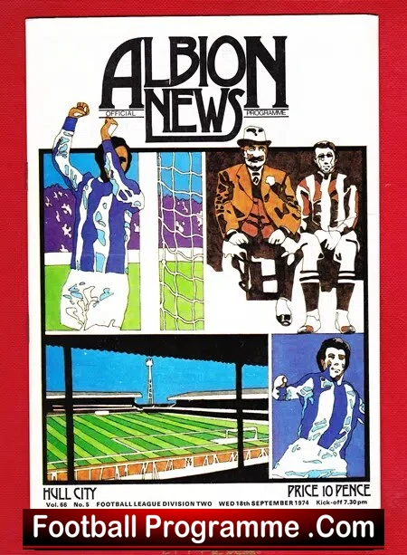 West Bromwich Albion v Hull City 1974