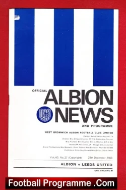 West Bromwich Albion v Leeds United 1968