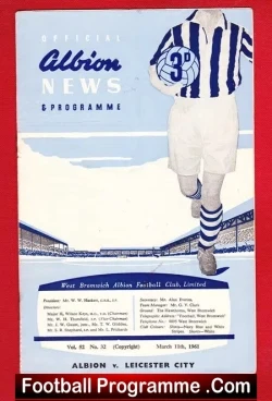 West Bromwich Albion v Leicester City 1961