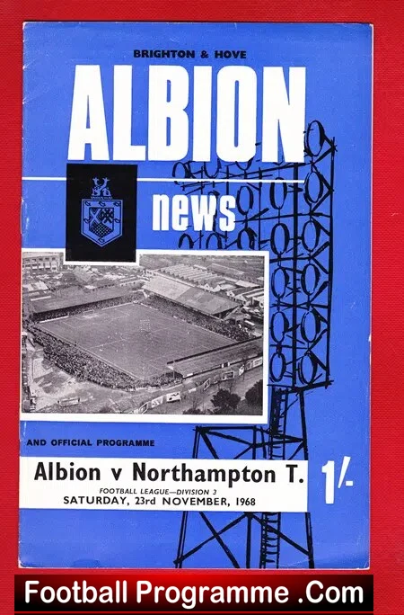West Bromwich Albion v Northampton Town 1968