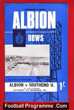 West Bromwich Albion v Southend United 1967