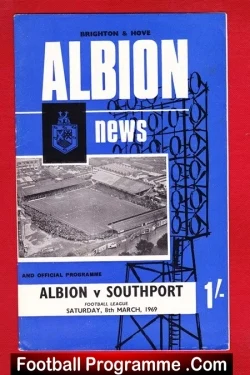 West Bromwich Albion v Southport 1969
