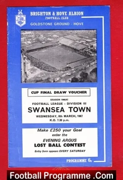West Bromwich Albion v Swansea Town 1967