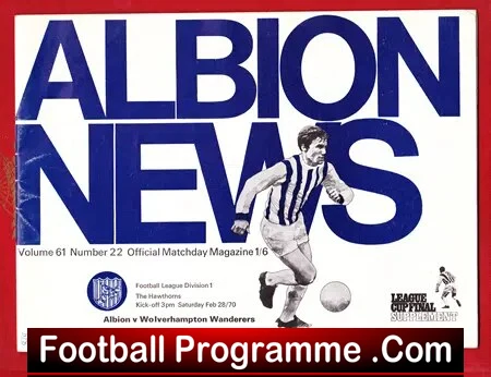 West Bromwich Albion v Wolves 1970