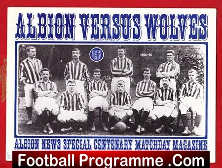 West Bromwich Albion v Wolves 1971 – Special Centenary Issue