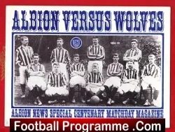 West Bromwich Albion v Wolves 1971 – Special Centenary Issue