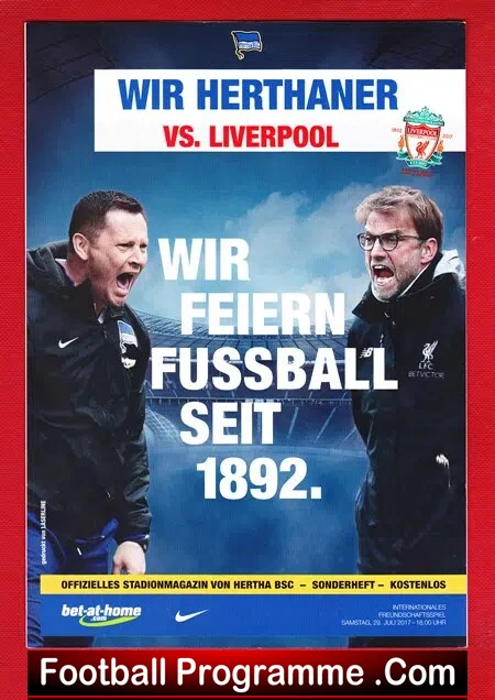 Wir Herthaner v Liverpool 2017 - Germany