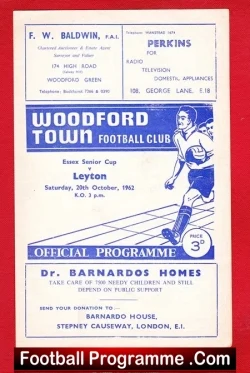 Woodford Town v Leyton 1962 – Essex Senior Cup