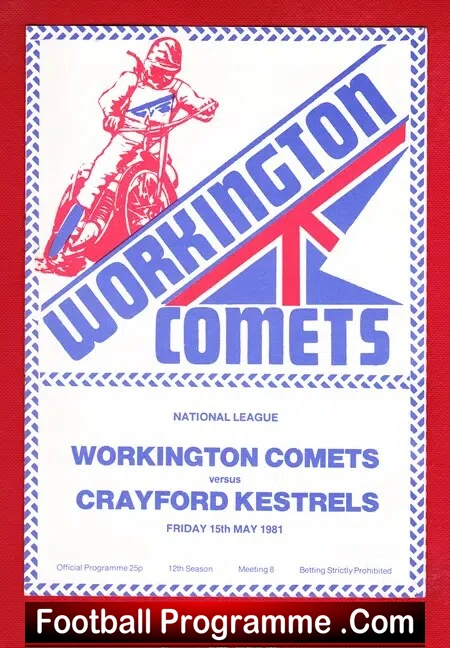 Workington Speedway v Crayford 1981