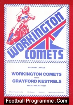 Workington Speedway v Crayford 1981