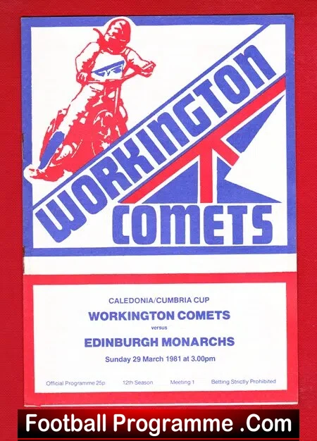 Workington Speedway v Edinburgh 1981