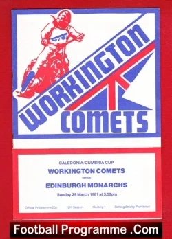 Workington Speedway v Edinburgh 1981