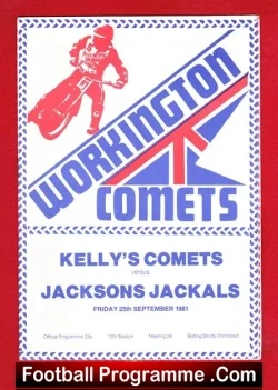 Workington Speedway v Jackson Jackals 1981