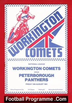 Workington Speedway v Peterborough 1981 – rs