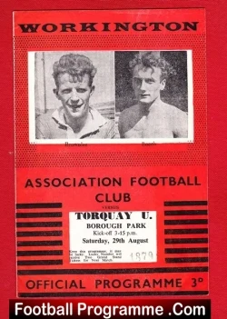 Workington v Torquay United 1959 - football programme