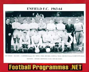 Enfield Football Club Team Picture 1963 - 1964