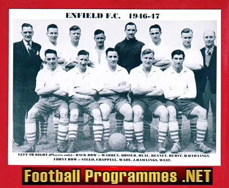 Enfield Football Club Team Picture 1946 - 1947